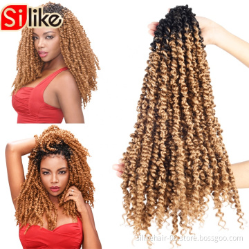 New Style spring  Twist Crochet Hair Extensions Pre-twisted Passion Twist Hair 6 Packs 18" Pre-looped Bohemian Crochet Hair